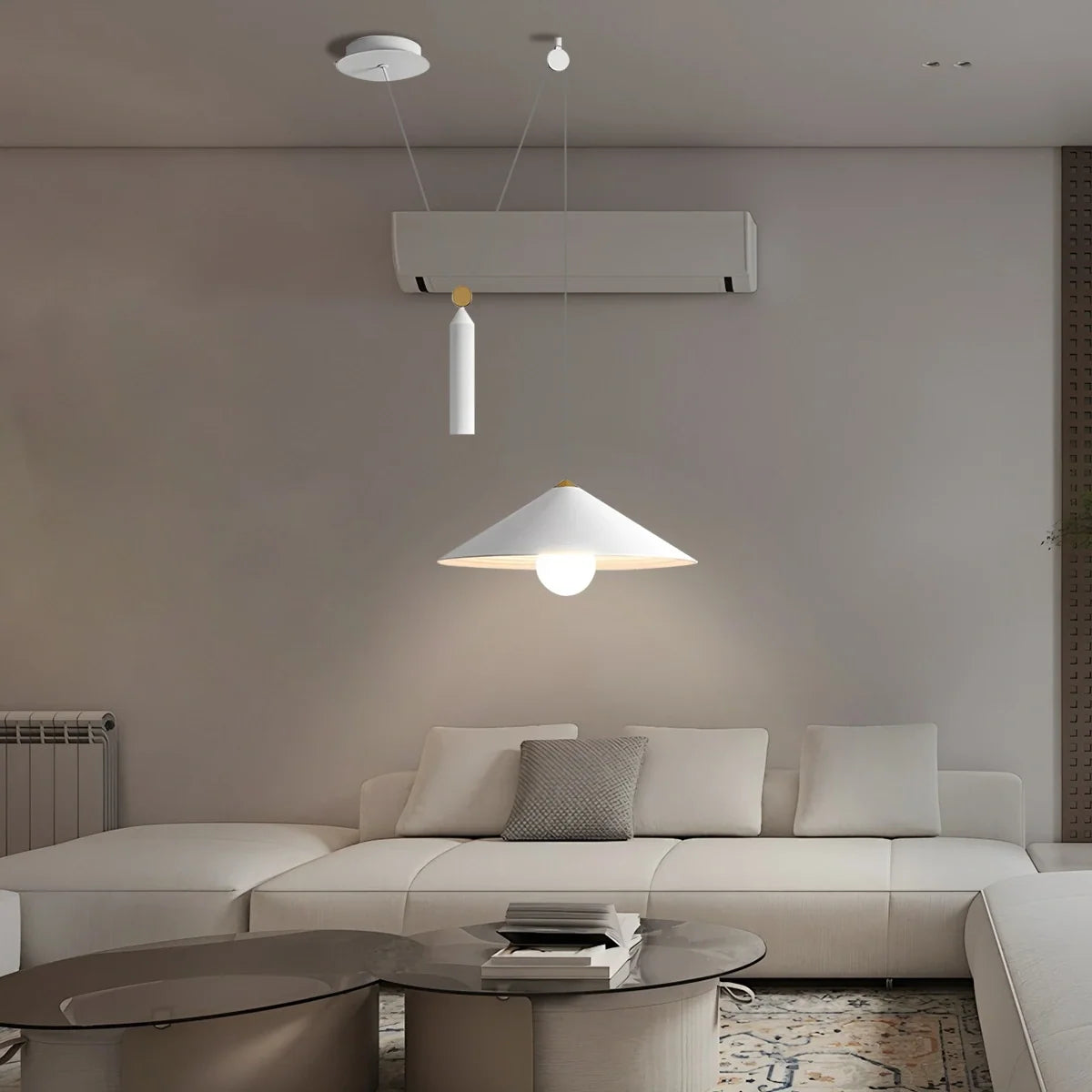 Cone Counterweight Pulley Swag Pendant Lamp – detail 19