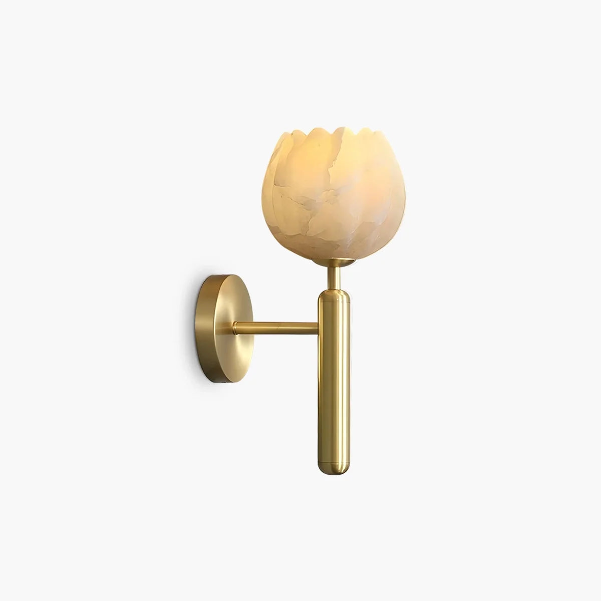 Creative Flower Shaped Alabaster Wall Lamp