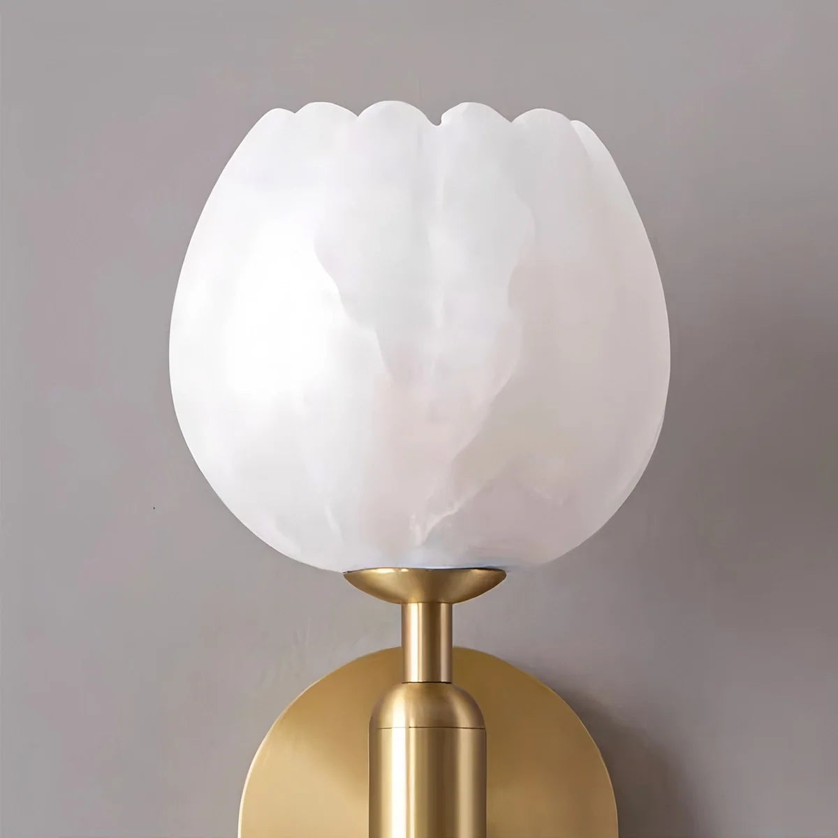 Creative Flower Shaped Alabaster Wall Lamp – Alabaster detail 7