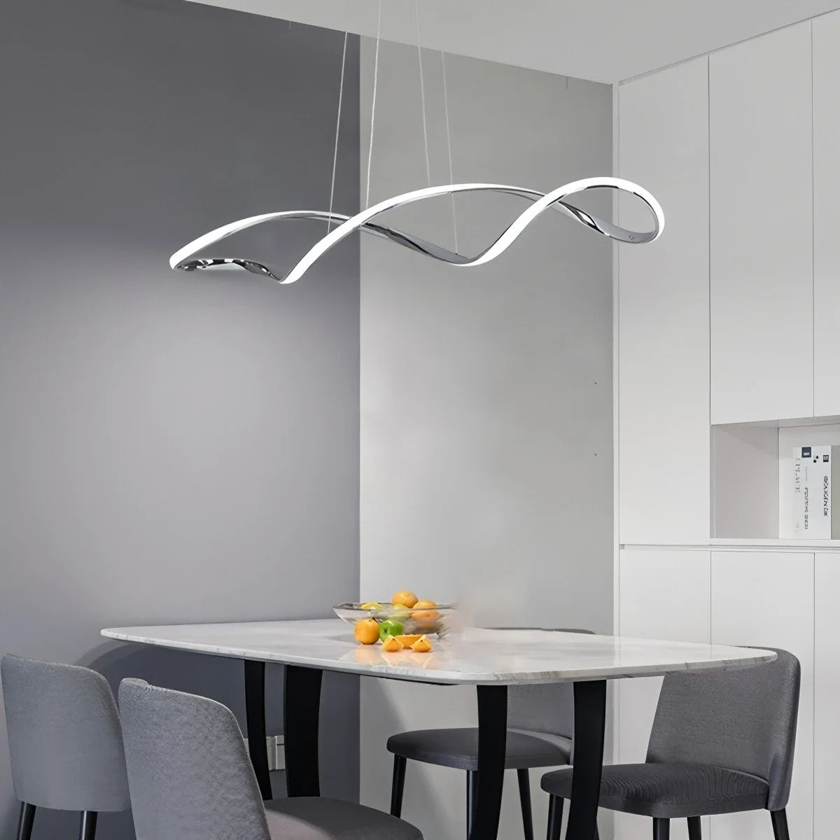 Linear Twist Pendant Light for Dining Room – detail 9
