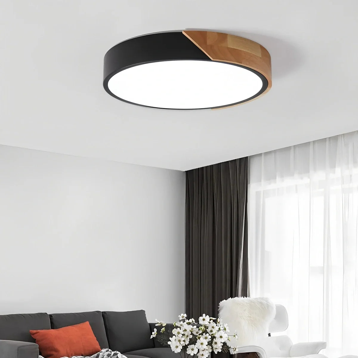 Minimalist Wood Ceiling Light for Bedroom – Wood detail 18
