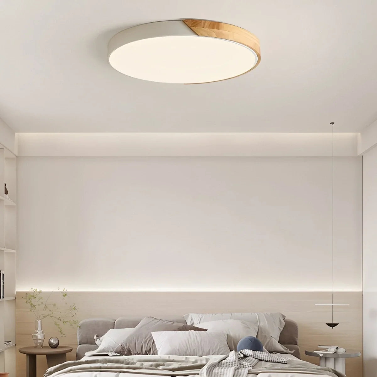 Minimalist Wood Ceiling Light for Bedroom – Wood detail 2