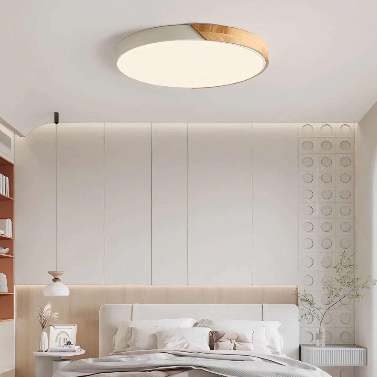 Minimalist Wood Ceiling Light for Bedroom – Wood detail 8