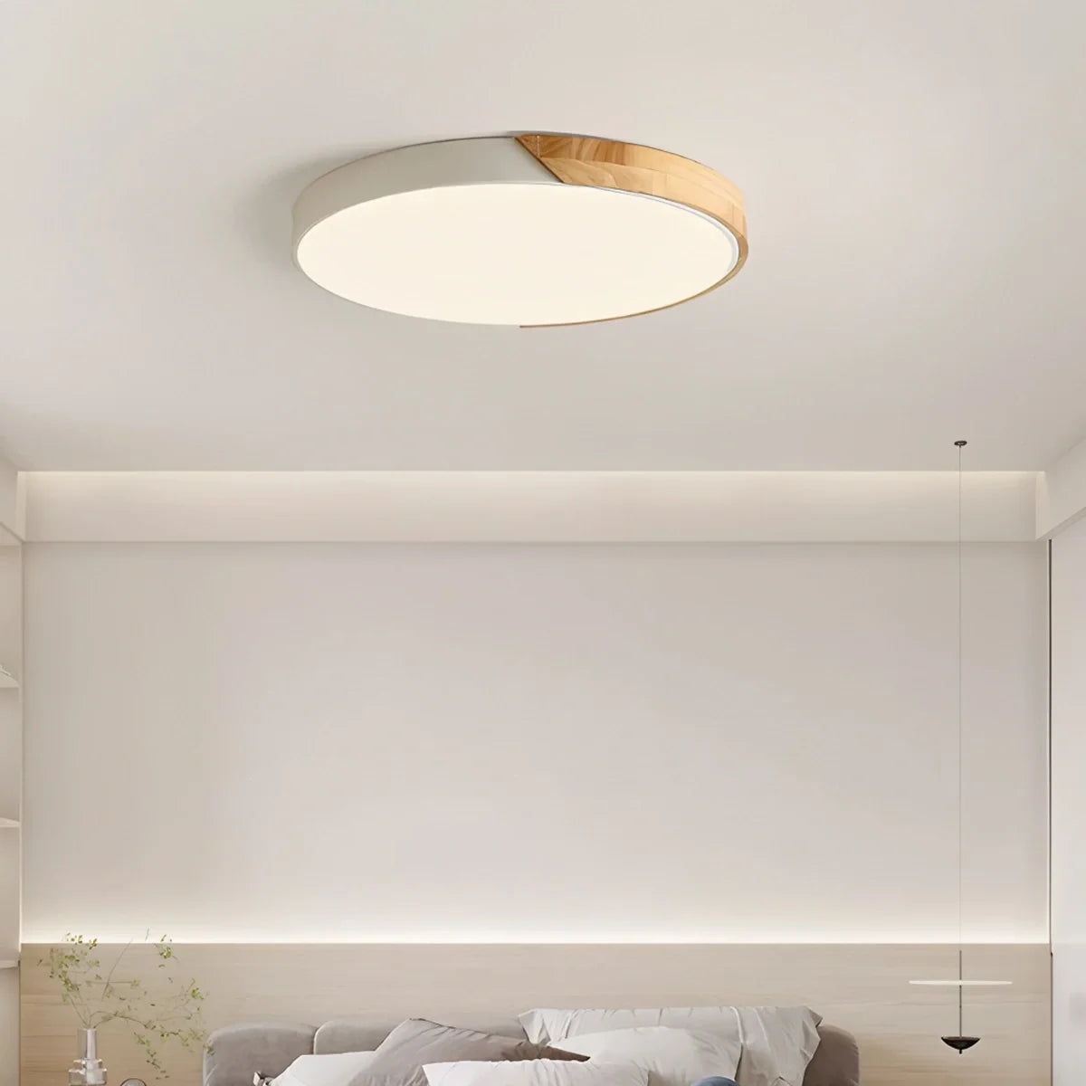 Minimalist Wood Ceiling Light for Bedroom – Wood detail 9