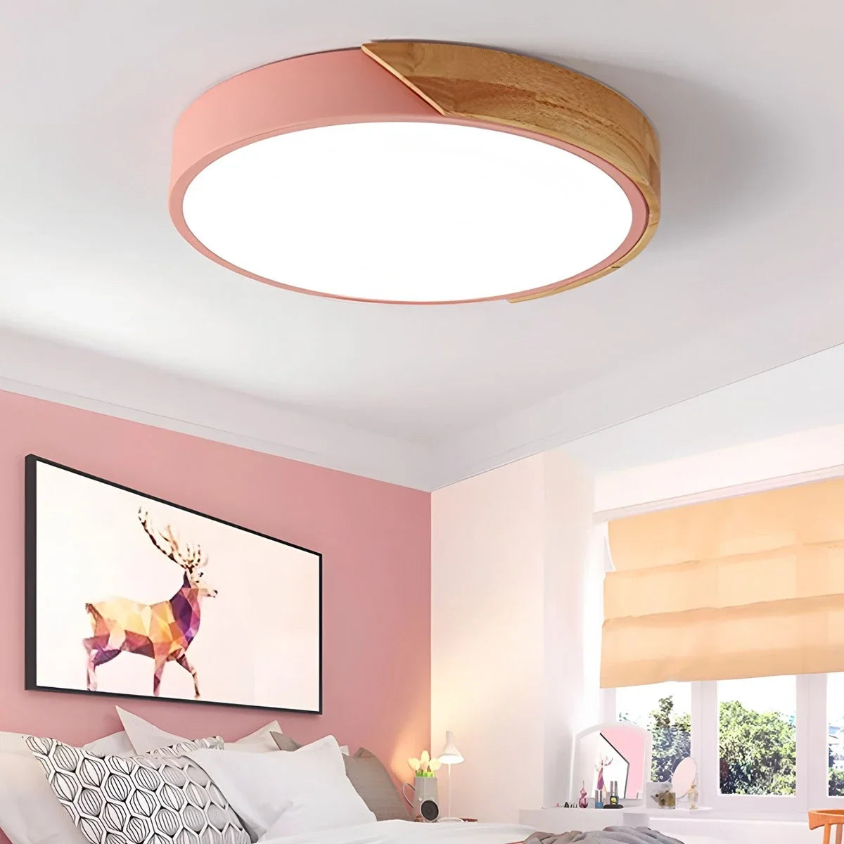 Minimalist Wood Ceiling Light for Bedroom – Wood detail 26