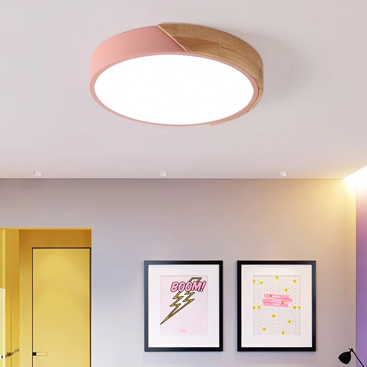 Minimalist Wood Ceiling Light for Bedroom – Wood detail 27
