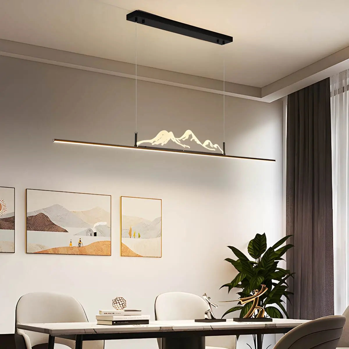 Designer Mountain Shape LED Pendant Light – detail 4