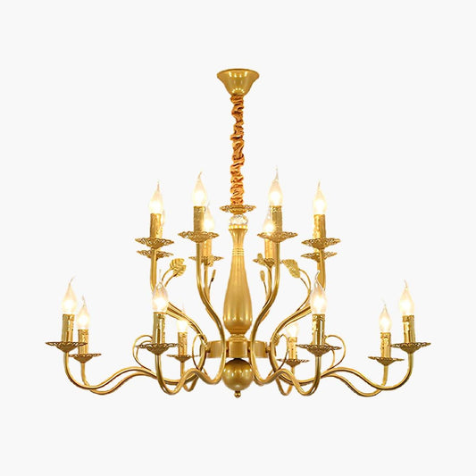 Double Layered Candle Chandelier for Dining Room