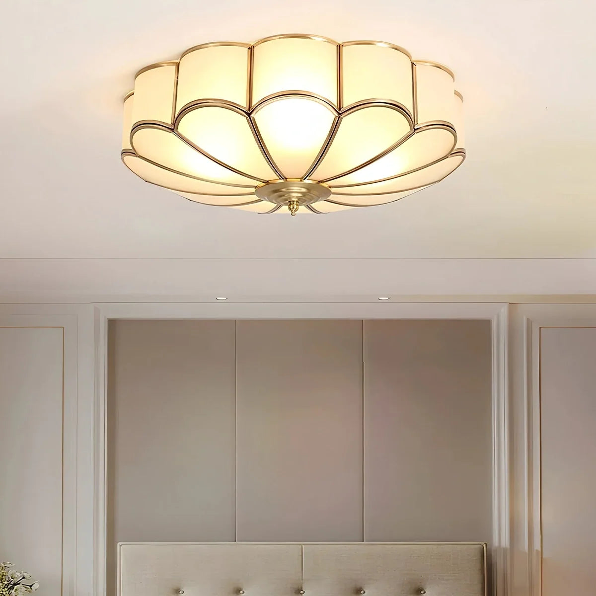 Flower Shape Glass Recessed Ceiling Light – Glass detail 2
