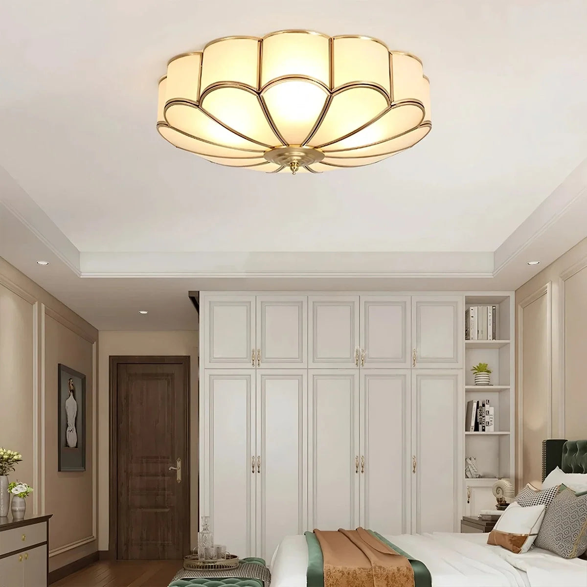 Flower Shape Glass Recessed Ceiling Light – Glass detail 7