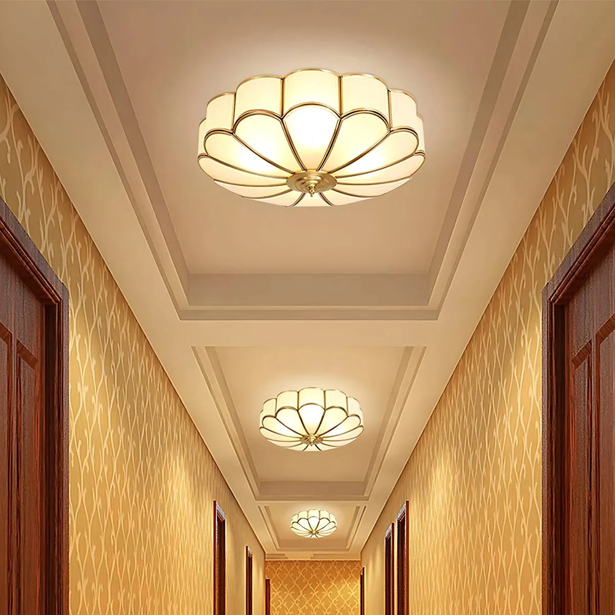 Flower Shape Glass Recessed Ceiling Light – Glass detail 8