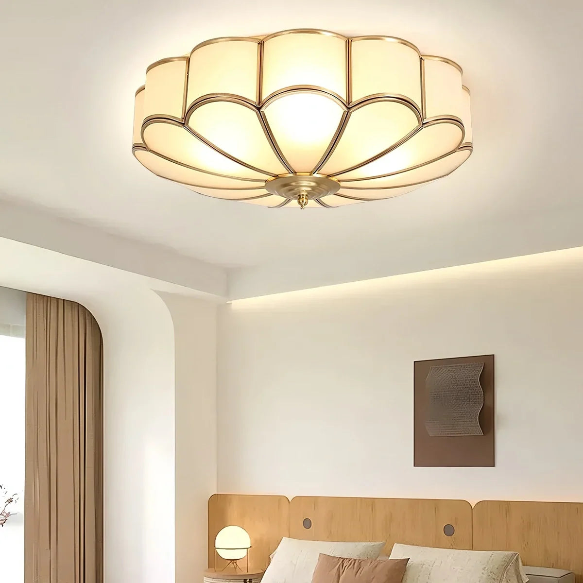 Flower Shape Glass Recessed Ceiling Light – Glass detail 9