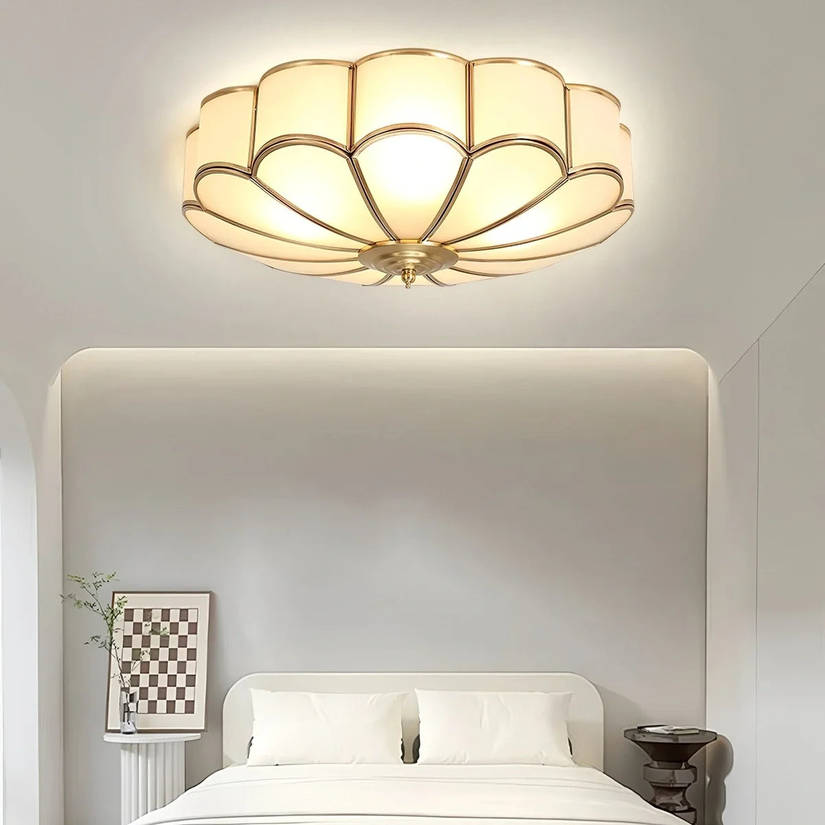 Flower Shape Glass Recessed Ceiling Light – Glass detail 10