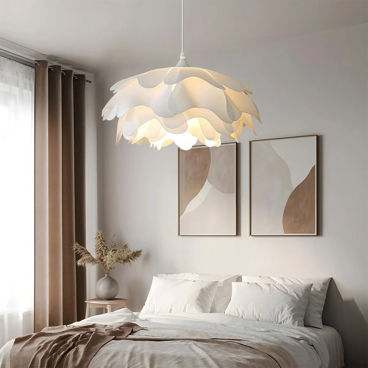 Flower Shaped White Pendant Lamp for Bedroom – detail 10