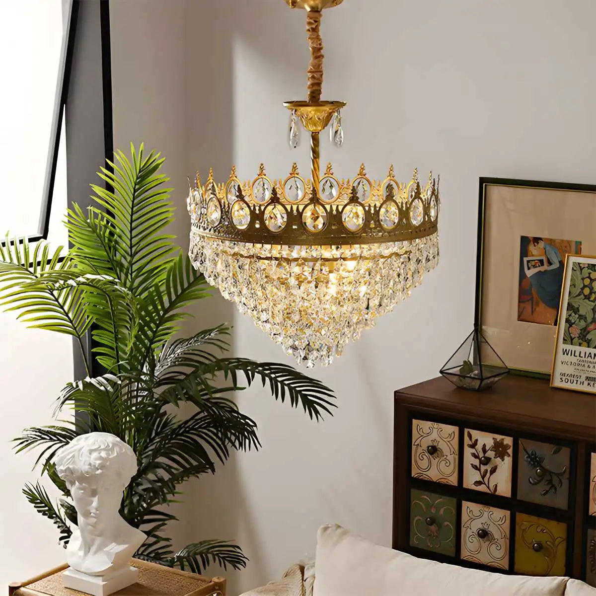 French Retro Crystal Chandelier for Dining Room – Crystal detail 18