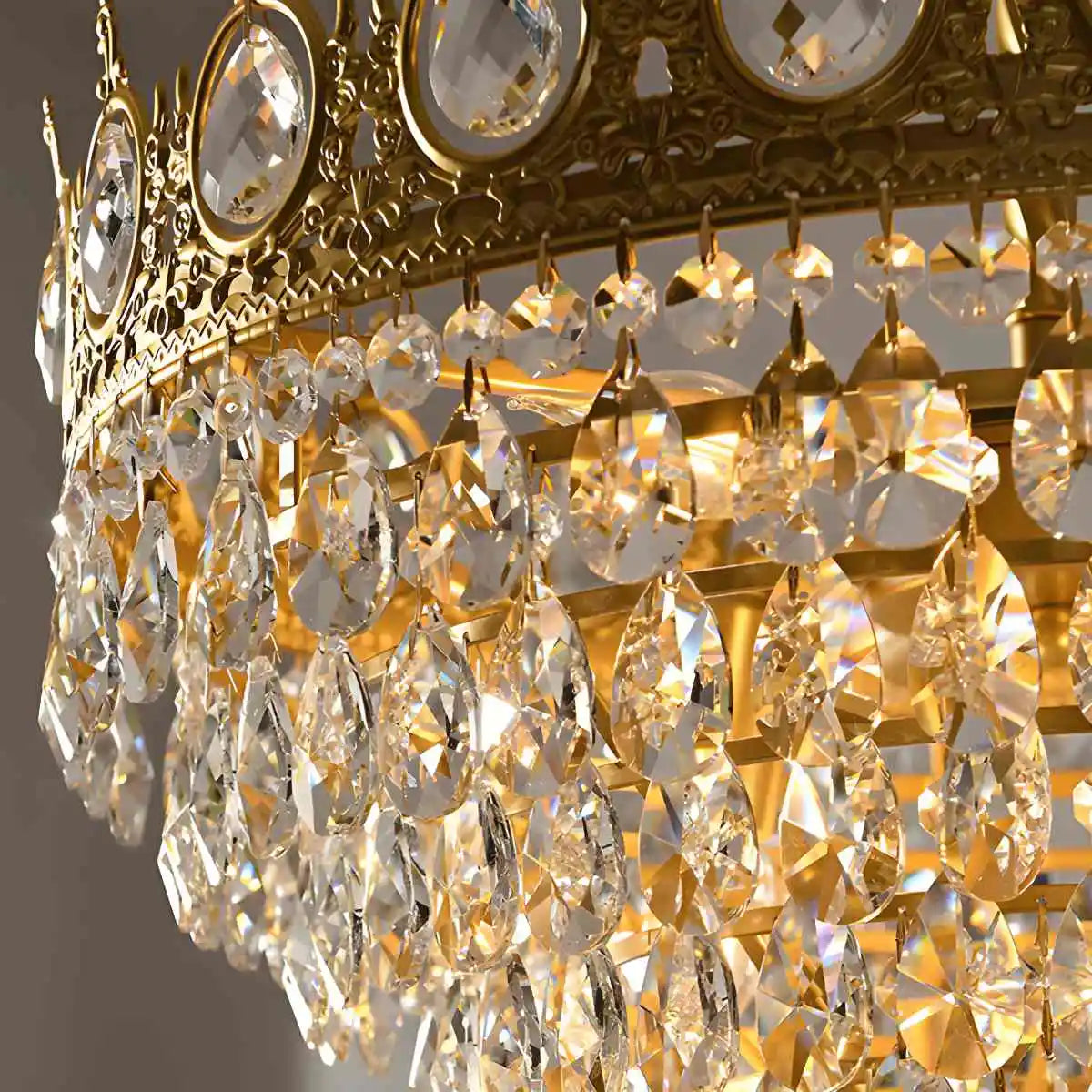 French Retro Crystal Chandelier for Dining Room – Crystal detail 21