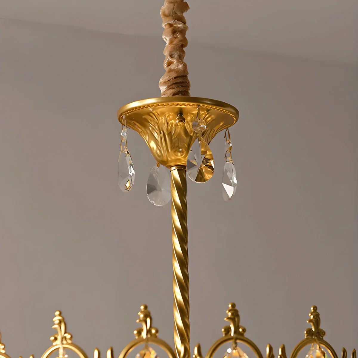 French Retro Crystal Chandelier for Dining Room – Crystal detail 22