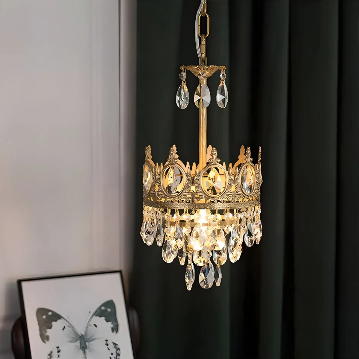 French Retro Crystal Chandelier for Dining Room – Crystal detail 10