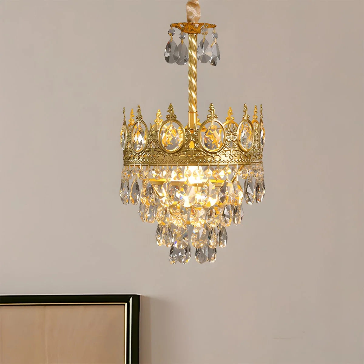 French Retro Crystal Chandelier for Dining Room – Crystal detail 11