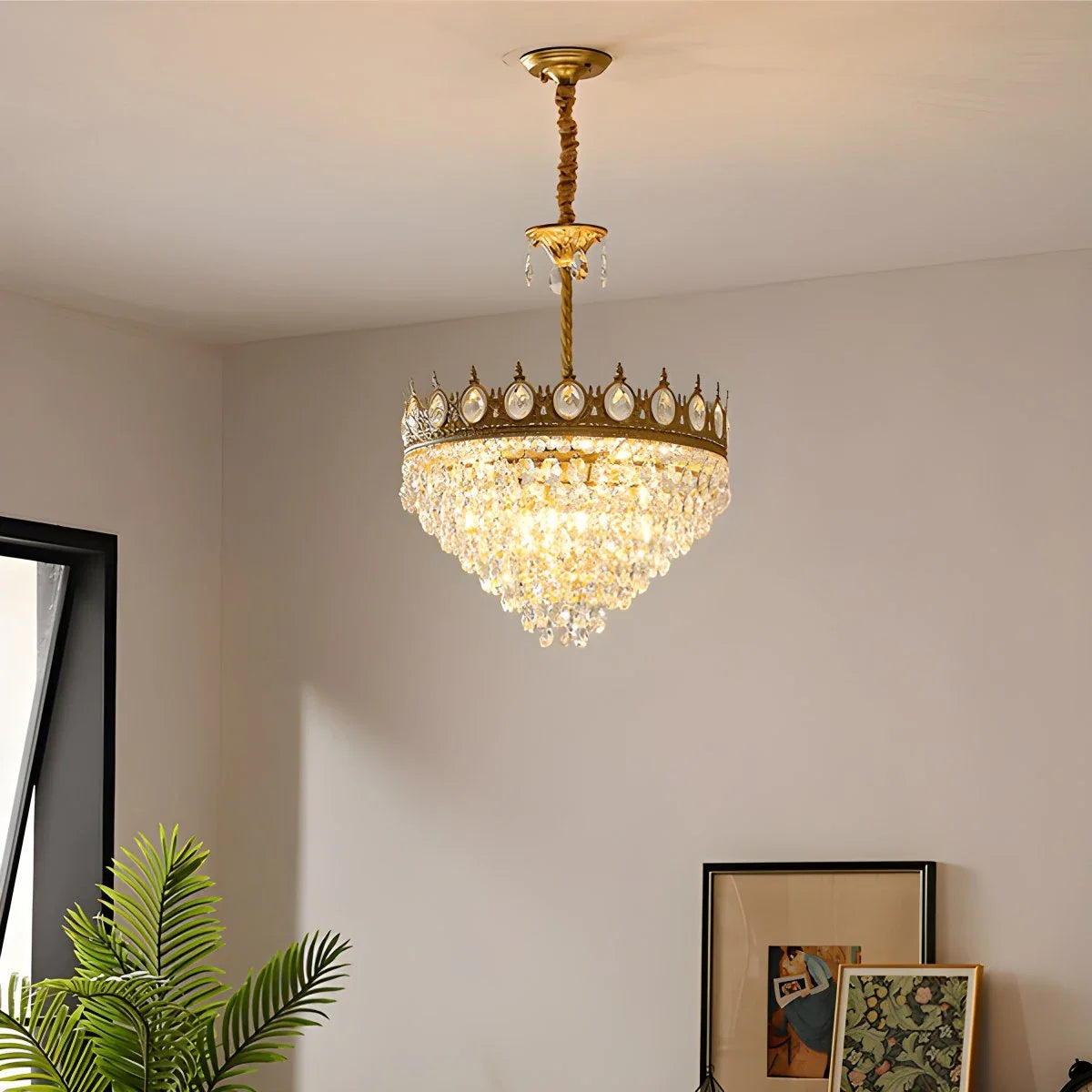 French Retro Crystal Chandelier for Dining Room – Crystal detail 15