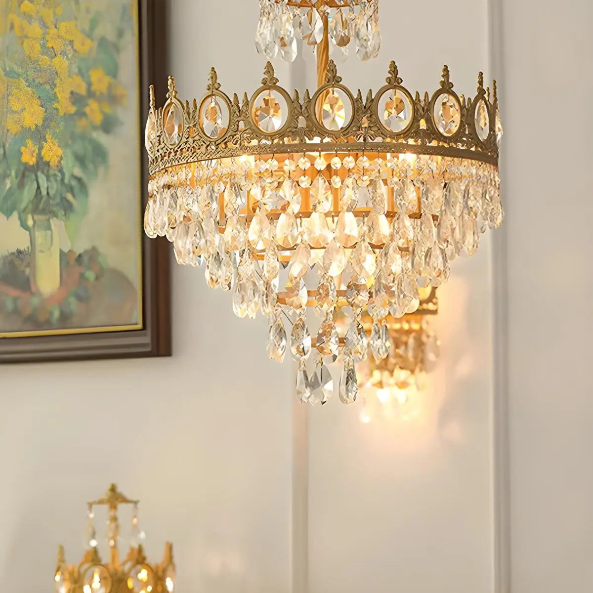 French Retro Crystal Chandelier for Dining Room – Crystal detail 14