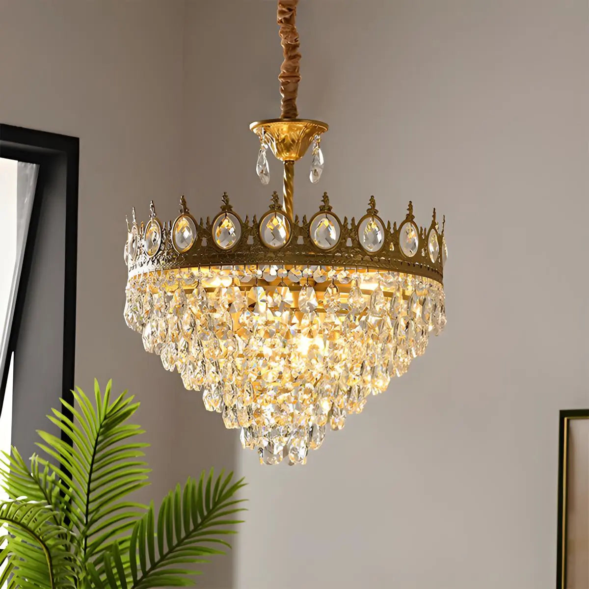 French Retro Crystal Chandelier for Dining Room – Crystal detail 2