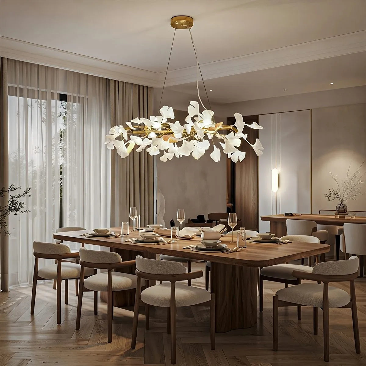 Ginkgo Chandelier M for Dining Table – detail 9