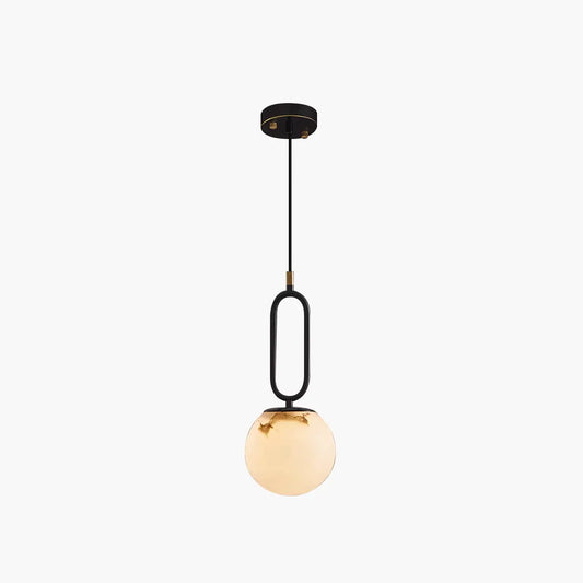Gong Alabaster Globe Pendant Light for Bedroom