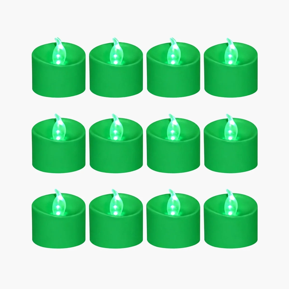 Green LED Flameless Candle Tealights 100 Pack × 18 Flameless Candle – detail 2