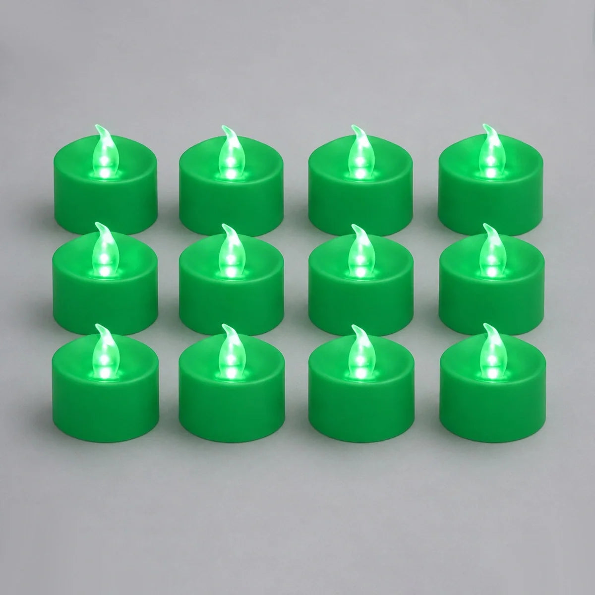 Green LED Flameless Candle Tealights 100 Pack × 18 Flameless Candle – detail 7