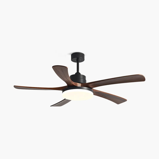 High Wind Wood Ceiling Fan Light
