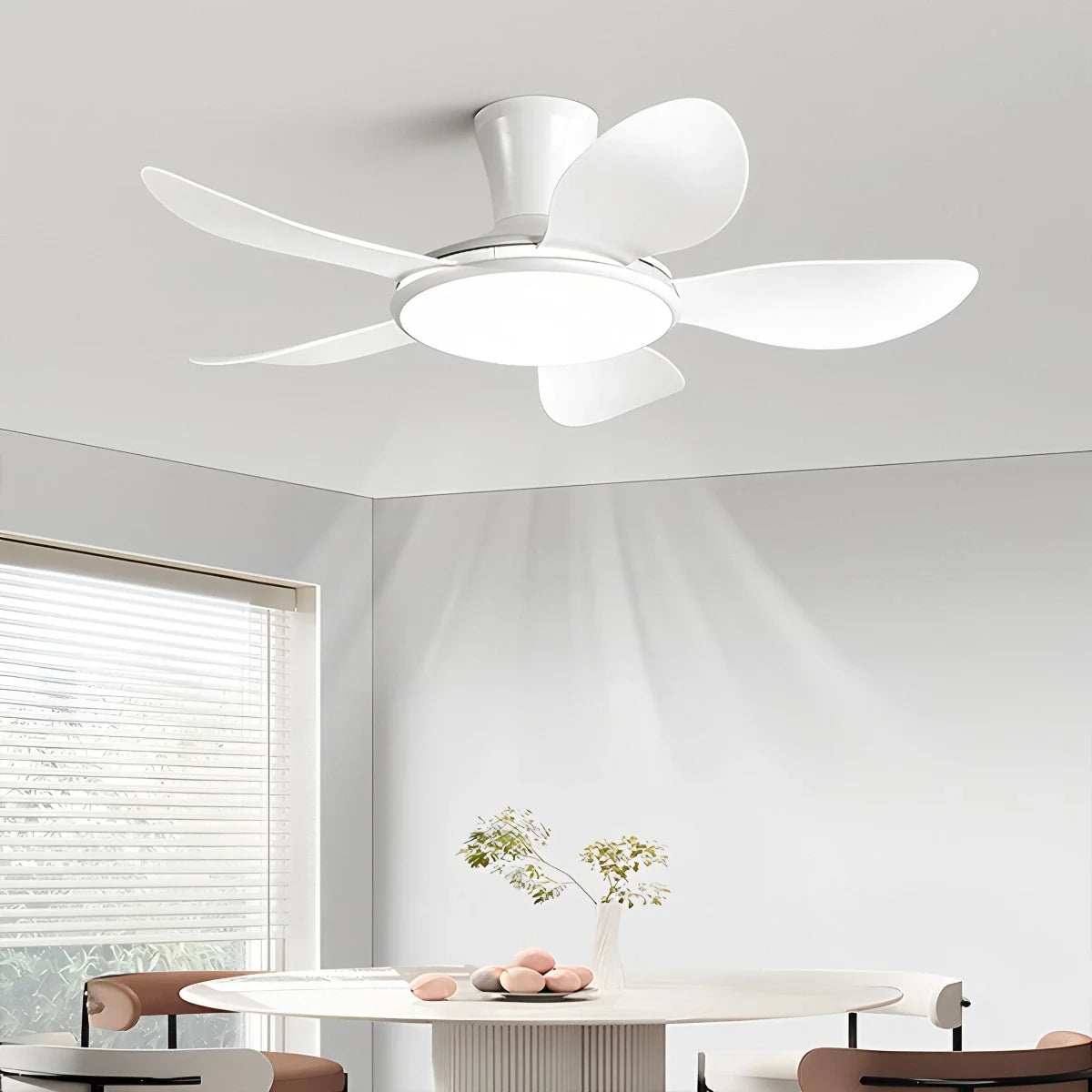 Silent Remote Control LED Ceiling Fan Light – detail 11