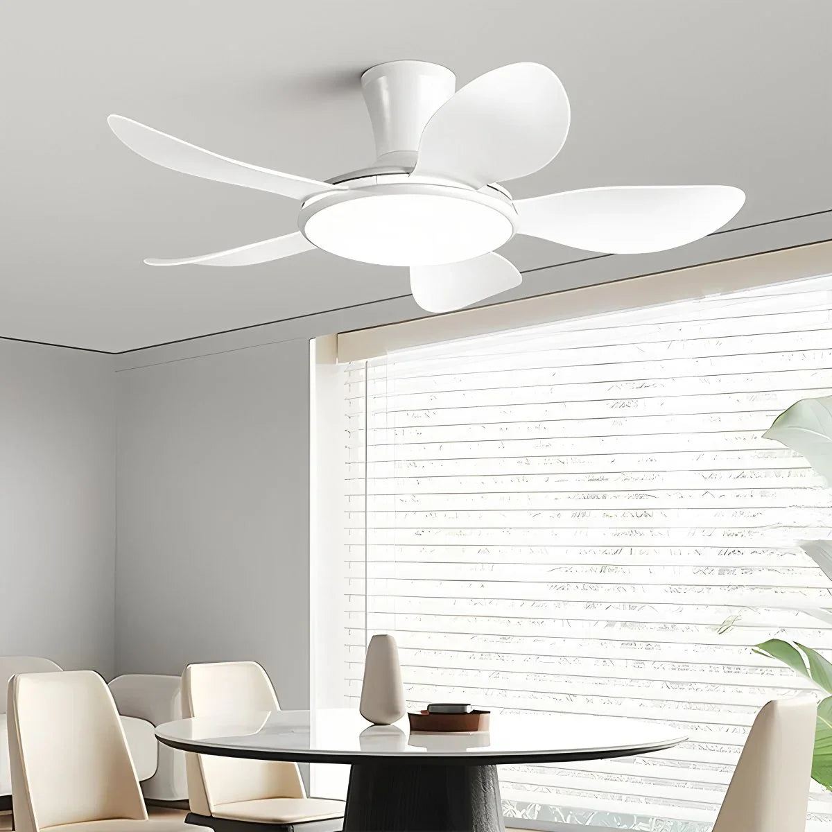 Silent Remote Control LED Ceiling Fan Light – detail 13