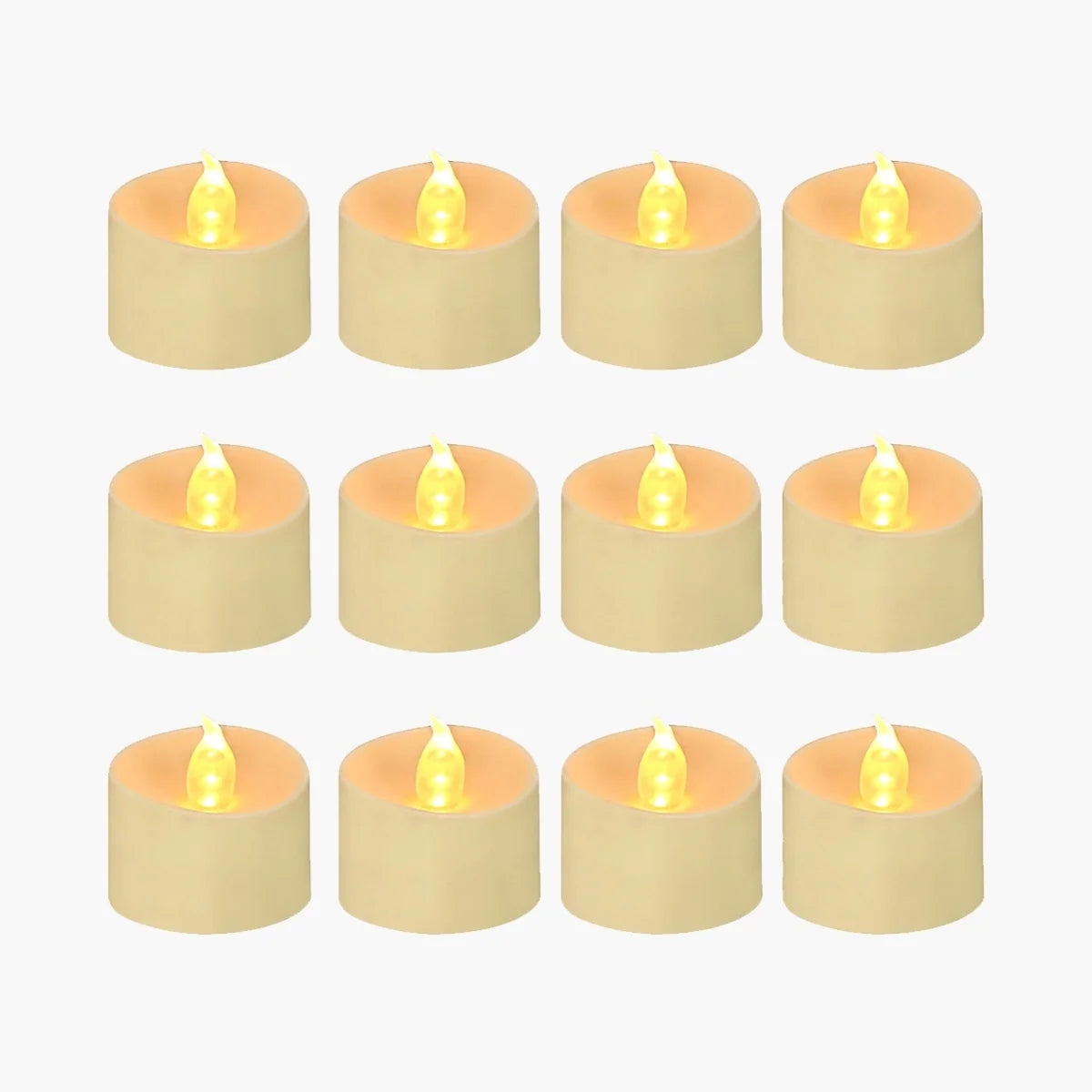 Ivory LED Flameless Candle Tealights 100 Pack × 18 Flameless Candle – detail 2