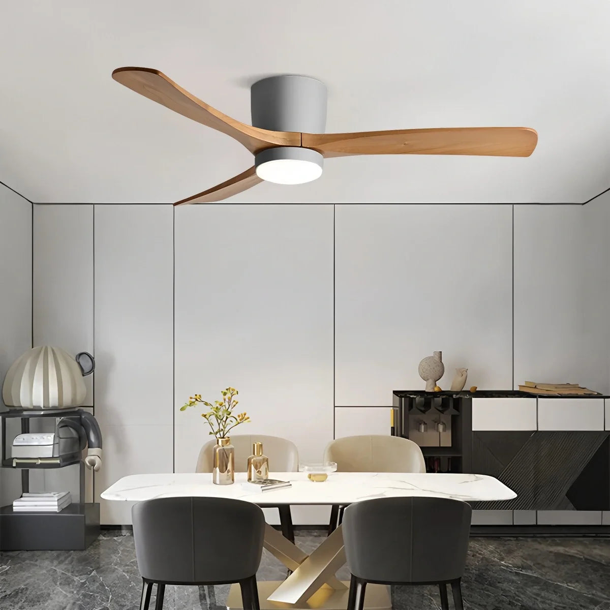 Large Low Profile Ceiling Fan with Light – detail 18