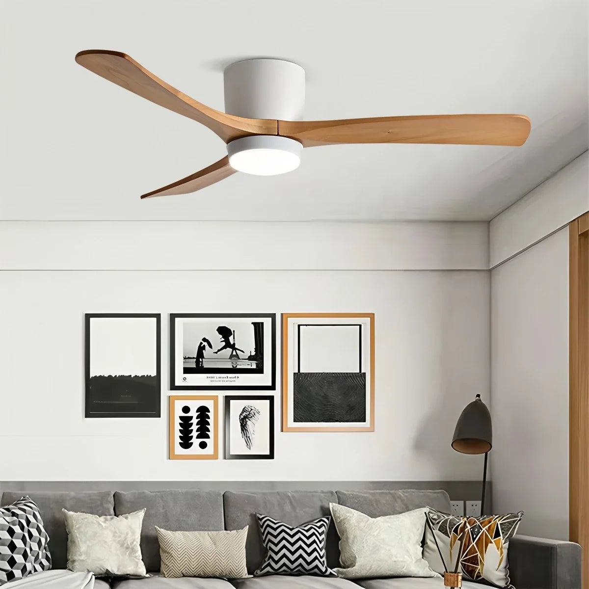 Large Low Profile Ceiling Fan with Light – detail 26