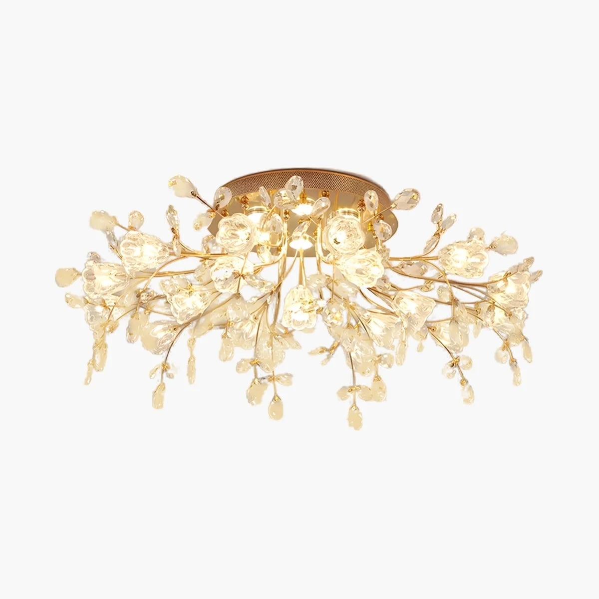 Lily Art Deco Flower Ceiling Light for Bedroom
