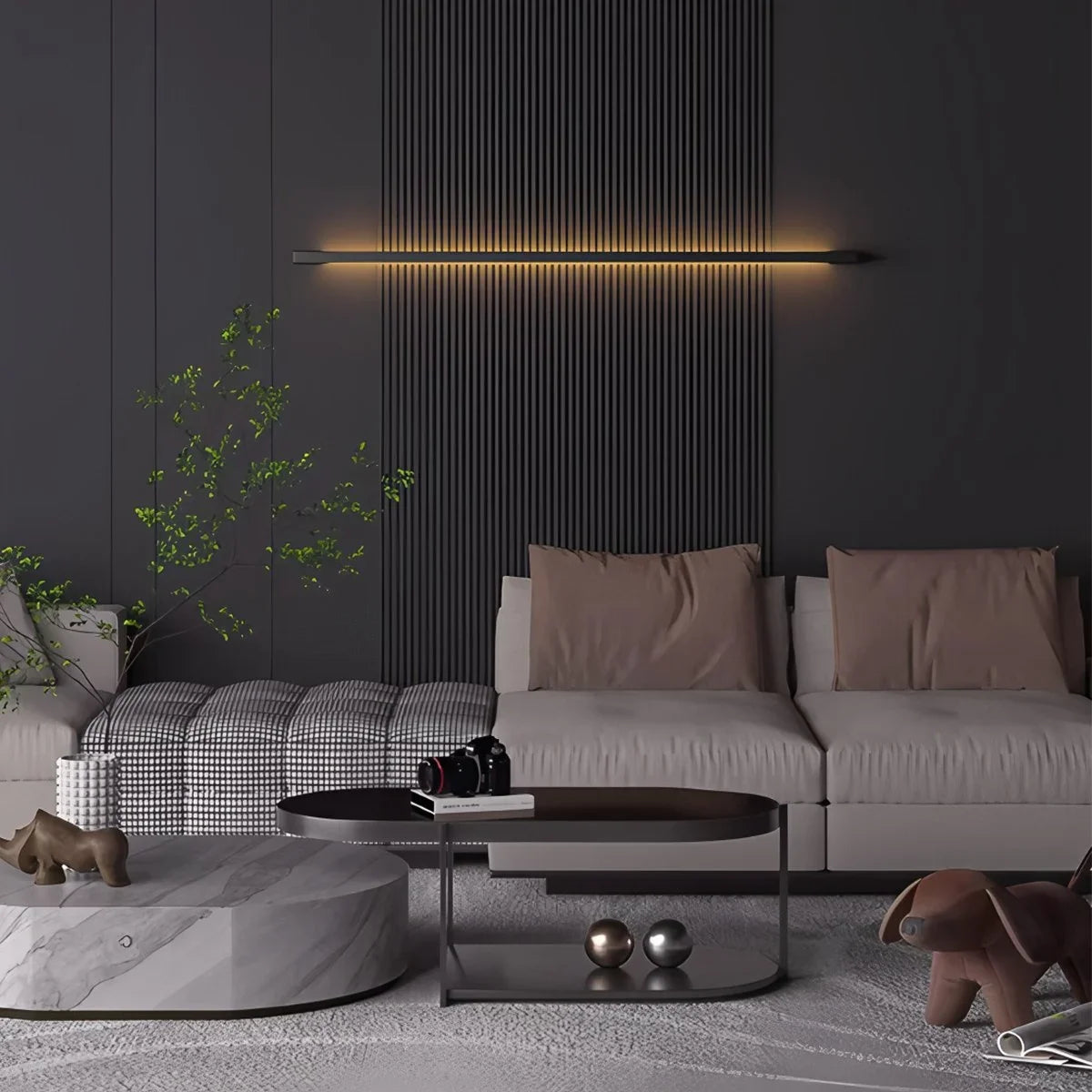 Long Linear Stairwell Wall Sconce – detail 18
