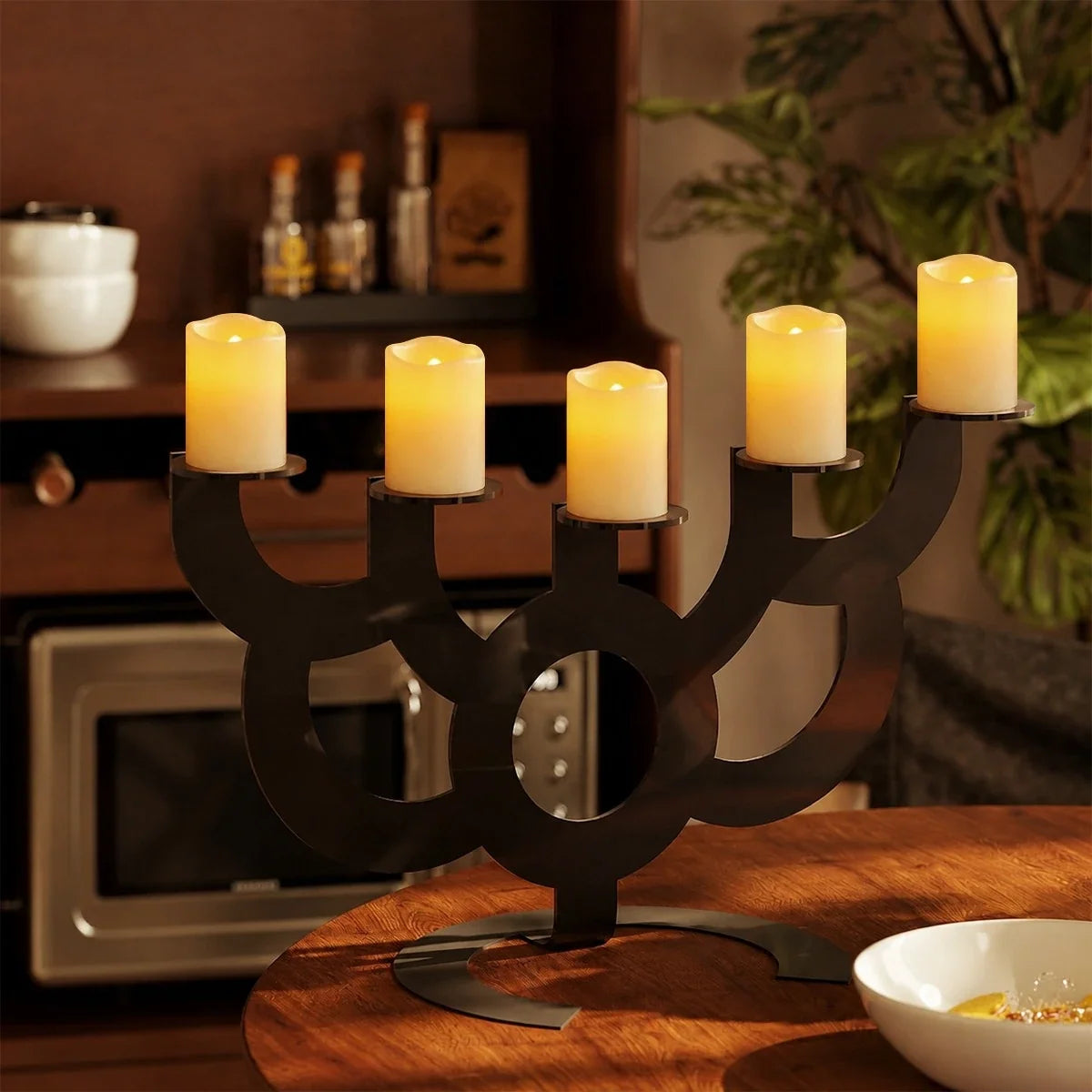Ivory LED Flameless Paraffin Candle 12 Pack × 8 Flameless Candle – detail 4