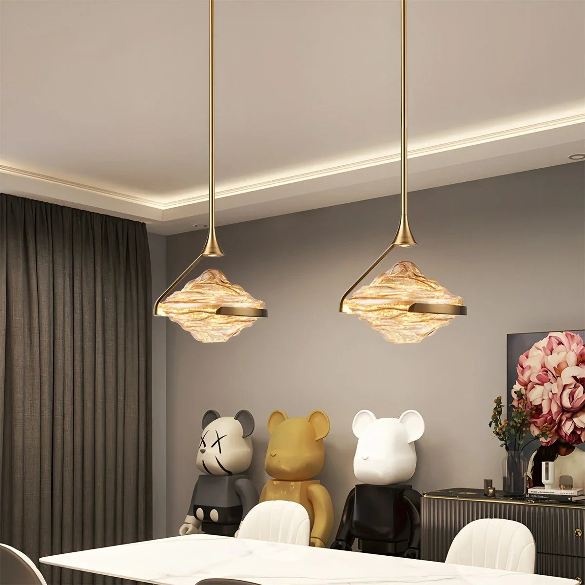 Modern Hill Glass Pendant Light – Glass detail 5