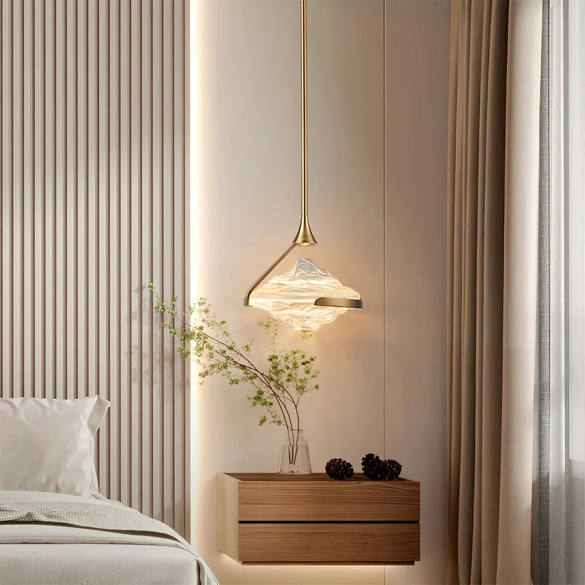 Modern Hill Glass Pendant Light – Glass detail 12
