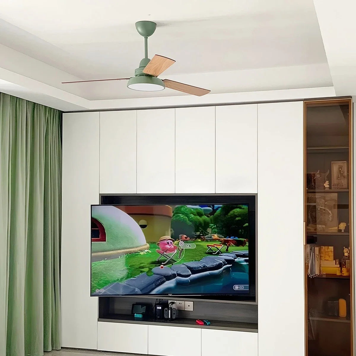 Modern Minimalist Three Leaf Ceiling Fan Light – detail 8