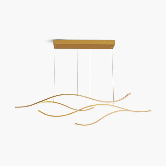Modern Waves Hanging Pendant Light