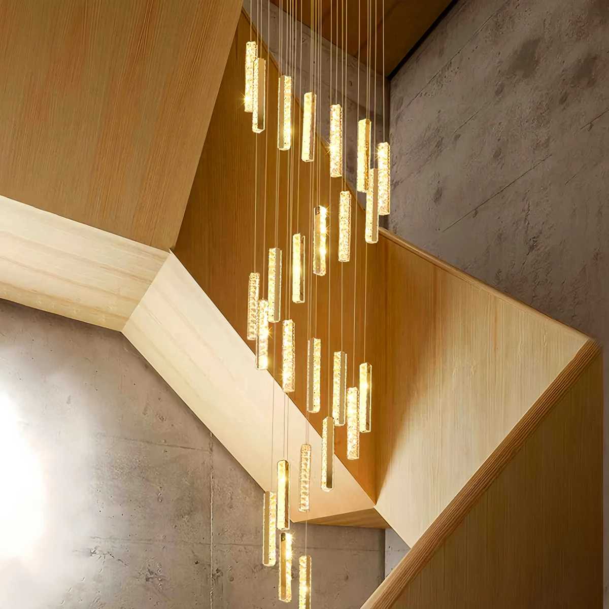 Nordic Crystal LED Chandelier – Crystal detail 40