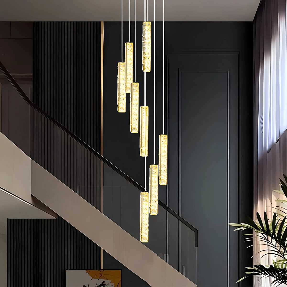 Nordic Crystal LED Chandelier – Crystal detail 29