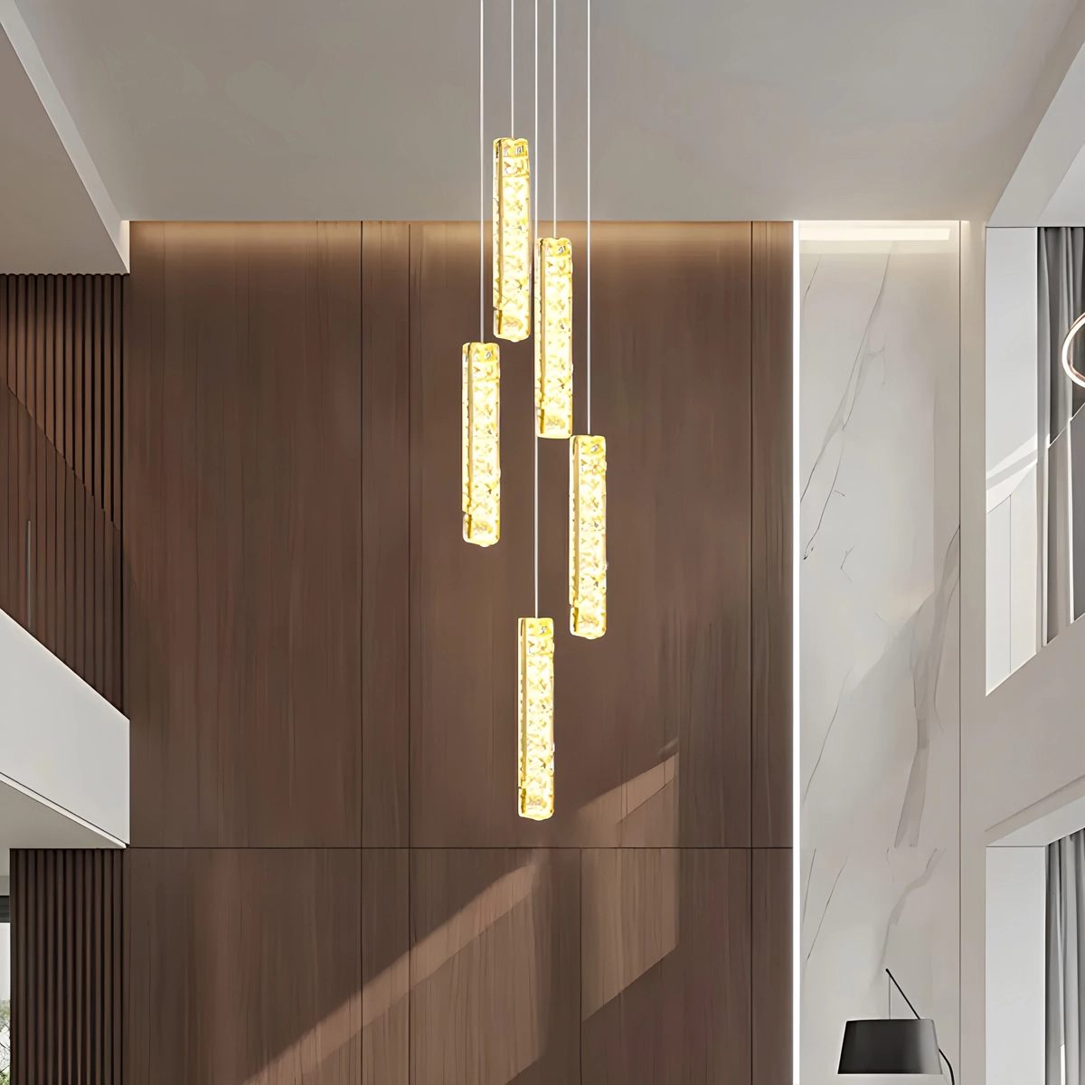 Nordic Crystal LED Chandelier – Crystal detail 25