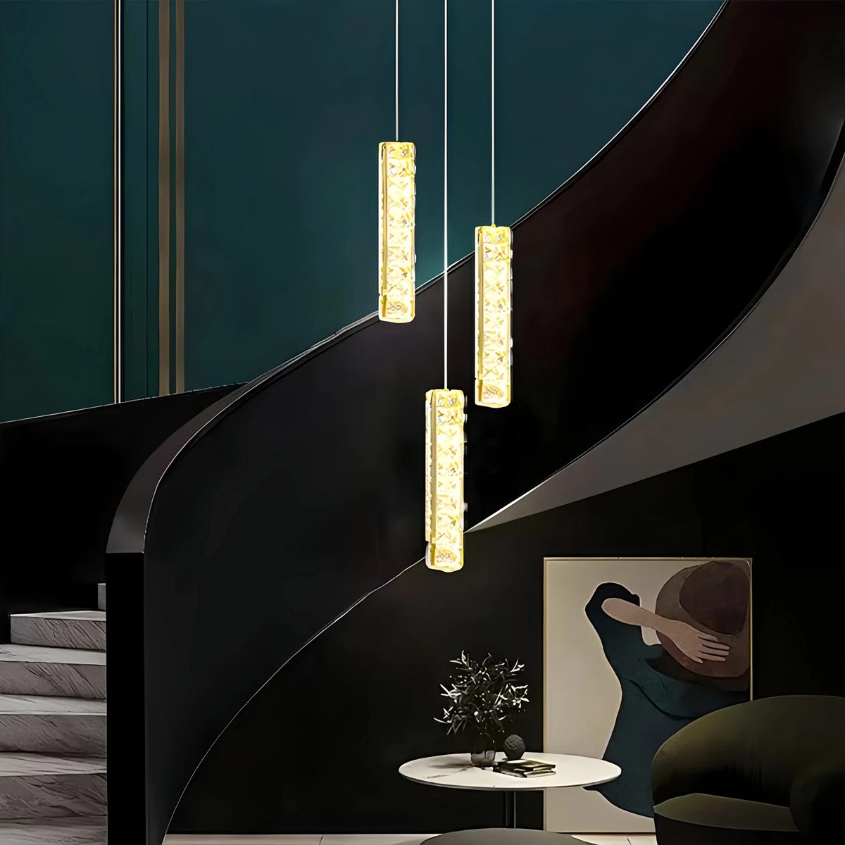 Nordic Crystal LED Chandelier – Crystal detail 18