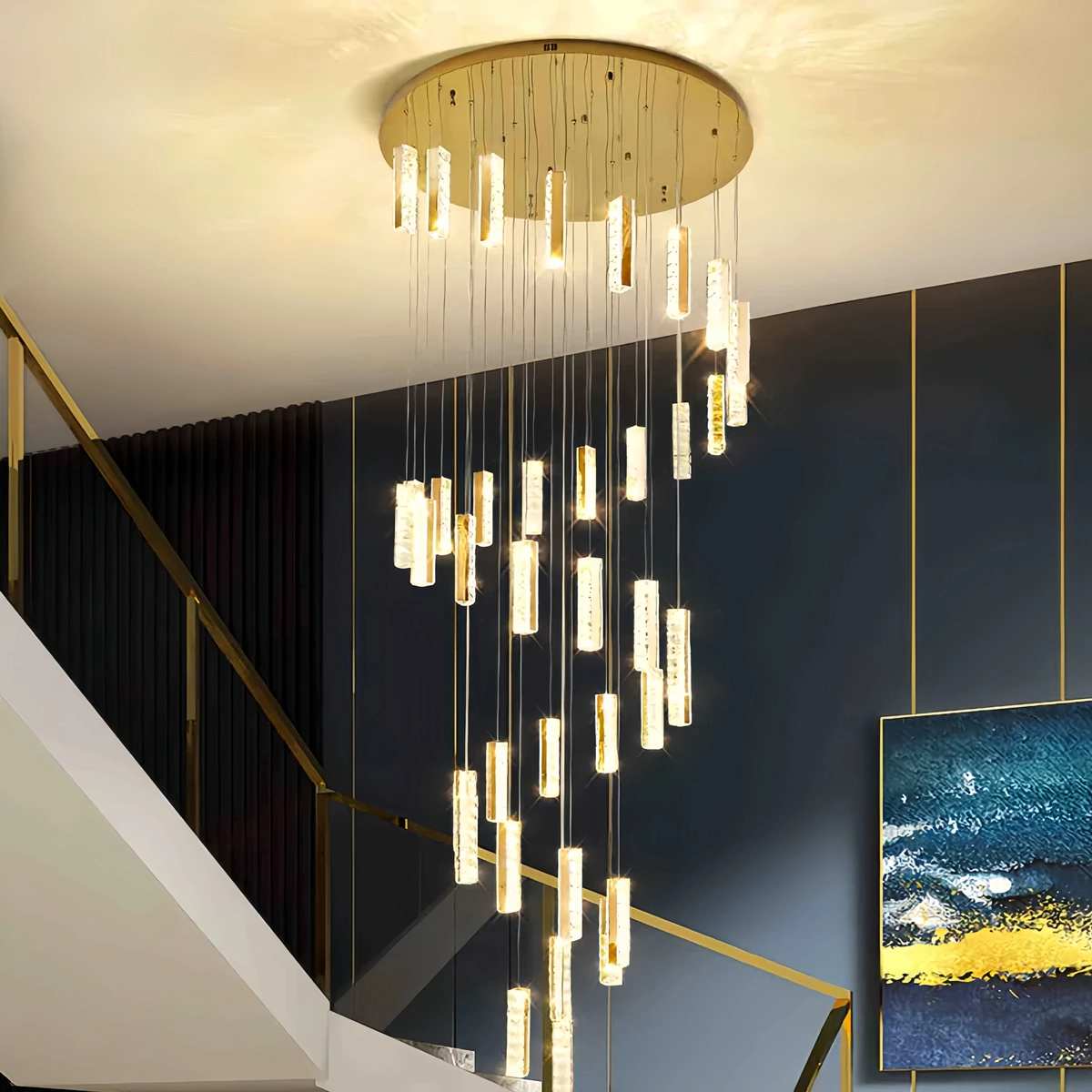 Nordic Crystal LED Chandelier – Crystal detail 43