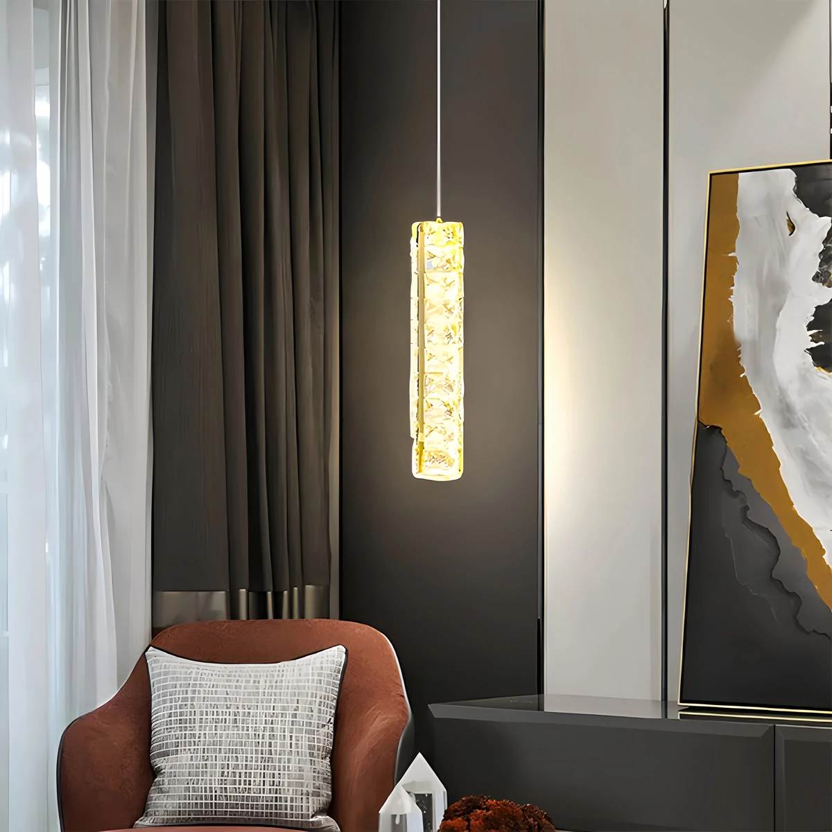 Nordic Crystal LED Chandelier – Crystal detail 14