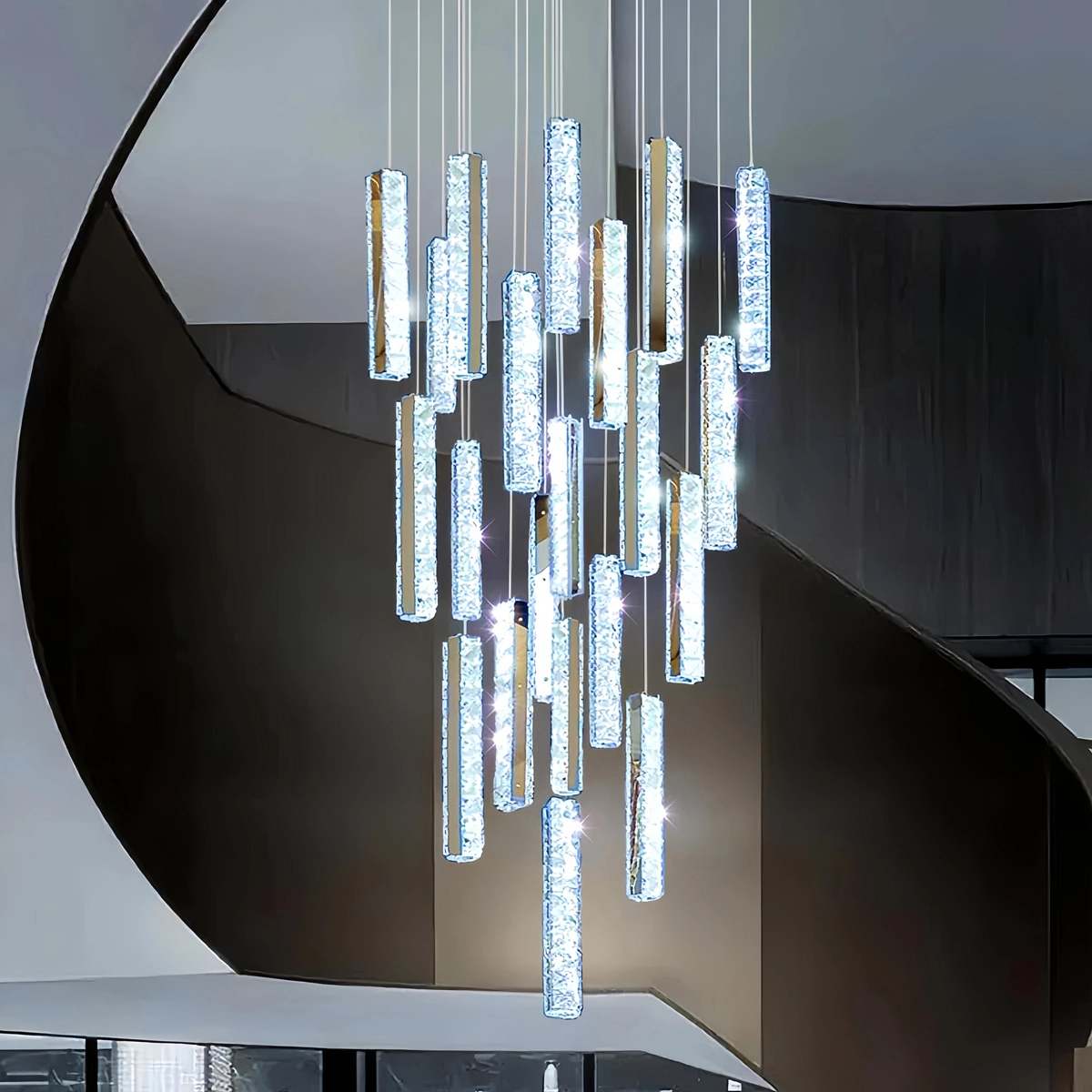 Nordic Crystal LED Chandelier – Crystal detail 38